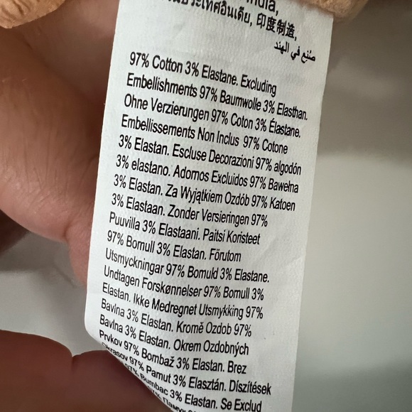 NWT Cotton on Blouse Peach color size Medium - Picture 6 of 6